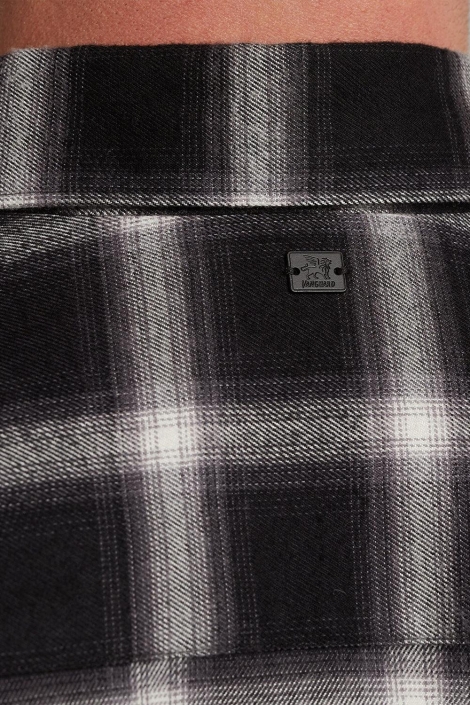 Vanguard long sleeve shirt check viscose co